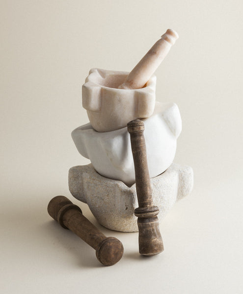Marble Mortar Set